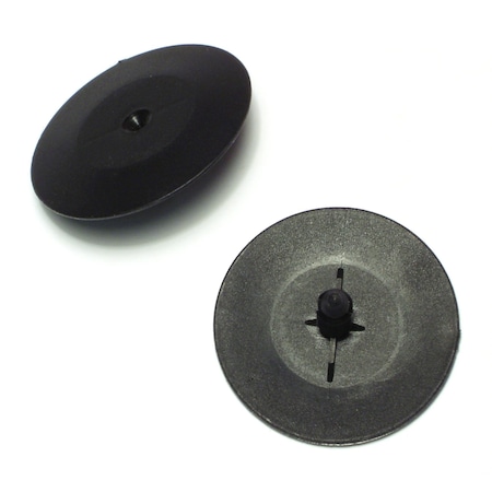 Midwest Fastener 2" x 5/16" x 3/4" Black Plastic Hood Insulation Clips 1 12PK 69191